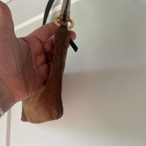 "Chestnut Grace" Kate Spade Italian Suede Shoulder Bag -- Holiday Gift Ready - Picture 8 of 15